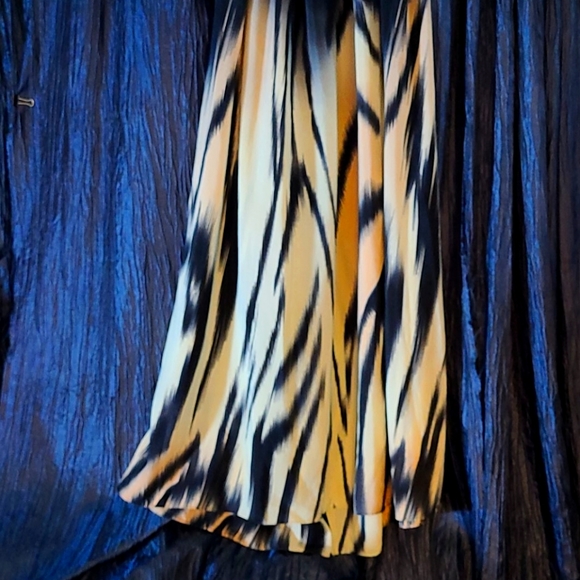 Full Length Razor Back Black Dress - Picture 4 of 4